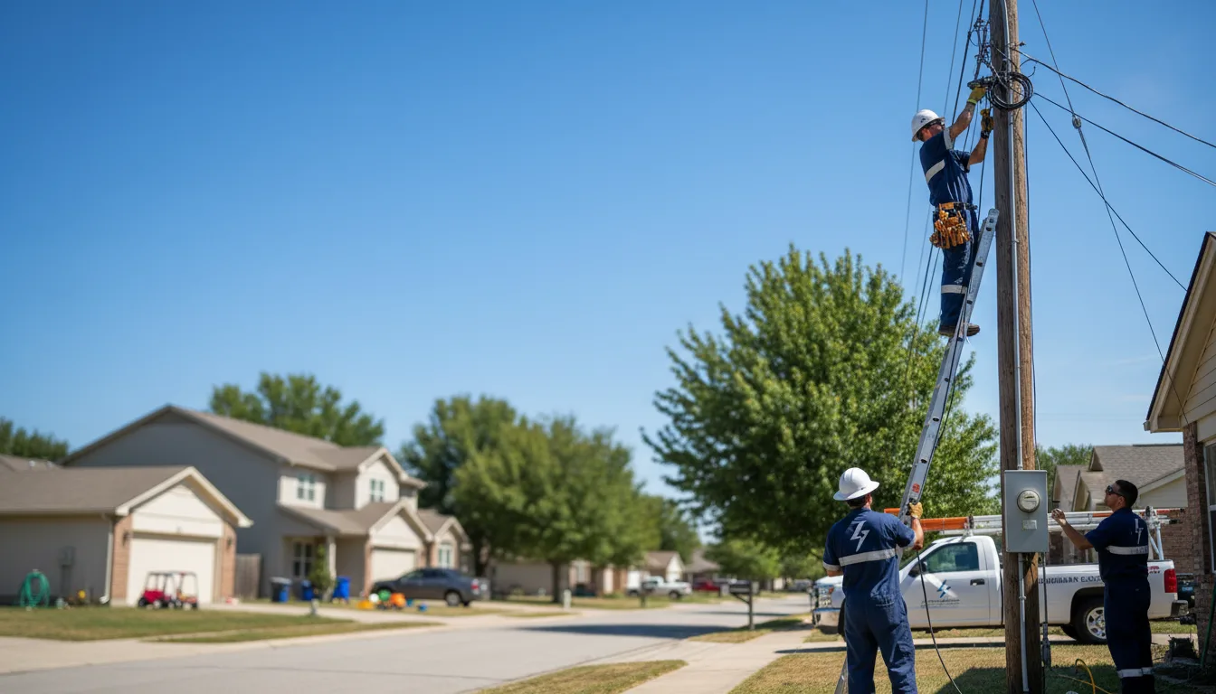 Residential electrician providing installation services in Rainbow City, AL